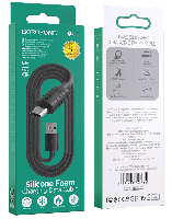 Кабель Micro USB  Кабель Micro BOROFONE B-X52, 1 м, 2.4A круглый кабель, Silicone Foam