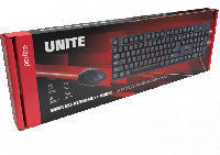 Клавиатуры  Клавиатура Perfeo беспровод.(104кн)+мышь "UNITE", USB, мышь 1000/1200/1600DPI