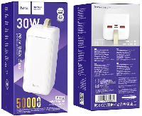 Портативные аккумуляторы  Портативный аккумулятор  Hoco J-111D 50000 mAh 2USB 22,5W+USB C 30W (Type-C, micro USB) 