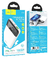 Портативные аккумуляторы  Портативный аккумулятор  Hoco J102 10000 mAh USB 3.0, 2A(Type-C, micro USB) дисплей P/D 20W