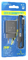 Сетевые зарядные устройства  Комплект BOROFONE CЗУ + кабель  micro-USB, USB, 3A   B-A72A 1м 