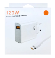 Сетевые зарядные устройства  Комплект Xiaomii CЗУ + кабель  Type-C, USB, 120W 1м