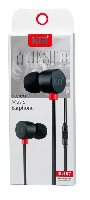 Наушники  Наушники MP3 "KIN" К-107  силиконовый шнур c  микрофоном,  (упаковка коробка)