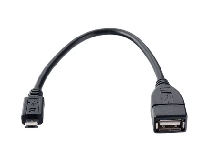 Кабели прочие, переходники  Кабель Perfeo  micro - USB A  (OTG)  0,2 м