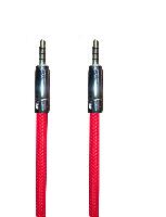 Аудиокабели  Кабель AUX  3.5 - 3.5 круглый прорезиненный (большой металлический наконечник) 1м R1