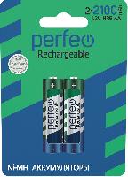 Элементы питания  Perfeo AA2100mAh/2BL  Аккумулятор (|60/240 PF_4158)