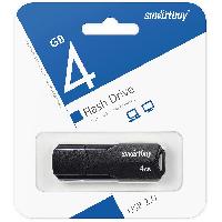 Носители информации   USB 2.0 накопитель SmartBuy 004 ГБ серия Clue Чёрный (SB4GBCLU-K)