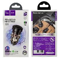 Зарядные устройства  АЗУ HOCO DZ15 PD+QC3.0 чёрный