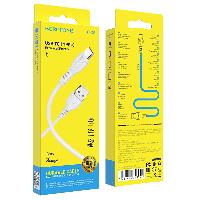 Кабель Type-C  Кабель Type-C BOROFONE B-X51, 3А, 1 м, круглый кабель