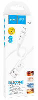 Кабель 8 pin  Кабель lightning 5/5S/6/6S 8 pin, HOCO Х87 ,1 м, 2.4А, силиконовый круглый кабель