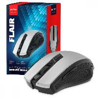 Компьютерные аксессуары  Perfeo мышь беспров., оптич. "FLAIR", 6 кн, 800-1600 DPI, USB, серебр.