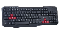 Клавиатуры  Клавиатура Perfeo проводная "COMMANDER" Multimedia, USB (черная) GAME DESIGN,PF-5194