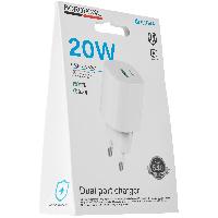 Сетевые зарядные устройства  СЗУ BOROFONE BA104A USB+USB-C QC3.0+PD20W