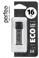 Носители информации   Perfeo USB 16GB E03 Silver economy series