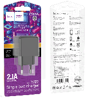 Сетевые зарядные устройства  СЗУ hoco CS11A USB, 2.1 A, 10.5W   (в блистере) 