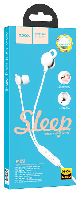 Наушники  Наушники НОСО М89 с микрофоном  ( упаковка-картон) Sleep Silicone earphones, круглый провод