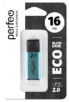 Носители информации   Perfeo USB 16GB E03 Green economy series