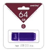 Флешки и карты памяти  USB Flash 64GB 2.0  SmartBuy Quartz