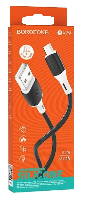 Кабель Micro USB  Кабель Micro BOROFONE B-X79, 1 м, 2.4A силиконовый, пласт.наконечник, Anti-bending
