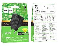 Зарядные устройства  СЗУ HOCO CS82A Type-C Lightning PD20W чёрный