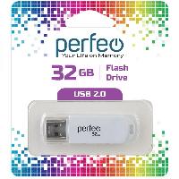 Носители информации   Perfeo USB 32GB C03 White