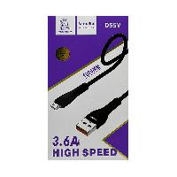 Кабель Micro USB  Кабель Micro vdenmenv D55V 3,6A текстильный 1м