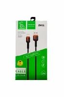 Кабель 8 pin  Кабель Lightning 8pin vdenmenv D40L 3,6А текстильный 1м