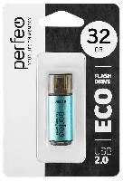 Носители информации   Perfeo USB 32GB E04 Green economy series