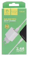 Сетевые зарядные устройства  Комплект СЗУ vdenmenv DC05T 2USB 2,4A  + кабель Type-C