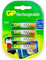 Элементы питания  GP AAA1000mAh/4BL аккумулятор Пластик ReENERGY (|40/400)