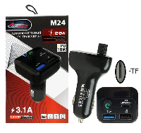 FM-модуляторы  FM модулятор BT-M24+PD 18W Bluetooth( micro SD, 2 USB(USB с функцией зарядки 2,1А), дисплей) 