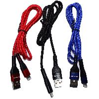 Кабель 8 pin  Кабель Lightning 8pin vdenmenv TD60L 2,4А текстильный 1м, без упаковки