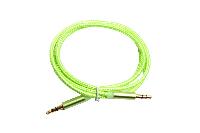 Аудиокабели  Кабель AUX  3.5 - 3.5 круглый текстильный (металлический наконечник)