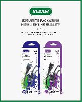 Кабель Micro USB  Кабель Micro RECRSI CA-262 3А текстильный 1м