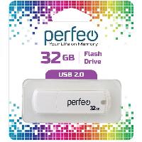 Носители информации   Perfeo USB 32GB C05 White