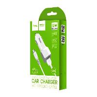 Автомобильные зарядные устройства  AЗУ Micro с 2USB 5V-2.4A в коробке, КОМПЛЕКТ (блок+кабель) Hoco Z23 