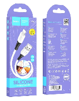 Кабель 8 pin  Кабель lightning 5/5S/6/6S 8 pin, HOCO Х82 ,1 м, 2.4А, силиконовый круглый кабель