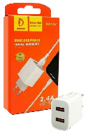 Сетевые зарядные устройства  Комплект СЗУ vdenmenv DC05V 2USB 2,4A  + кабель micro