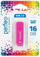 Носители информации   Perfeo USB 16GB C11 Rosy