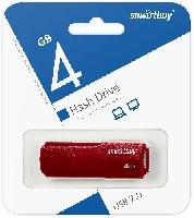 Носители информации   USB 2.0 накопитель Smartbuy 004 ГБ серия Clue Бордовый (SB4GBCLU-BG)