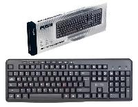 Компьютерные аксессуары  Perfeo клавиатура "PUSH" Multimedia, USB, чёрн