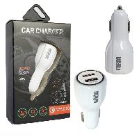 Автомобильные зарядные устройства  АЗУ +2USB "MRM" 30W ( MR-KC681)  5V/6A 12-32V, QC3.0