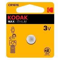Элементы питания  KODAK CR1616/1BL MAX Lithium (|60/240)