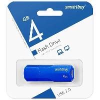 Носители информации   USB 2.0 накопитель SmartBuy 004 ГБ серия Clue Синий (SB4GBCLU-BU)