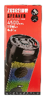 Портативные колонки  Акустическая система ZQS-6210 (Bluetooth,USB,microSD, AUX, дисплей,FM, LED)6.5"*2шт.TWS, микр, 15Wх2