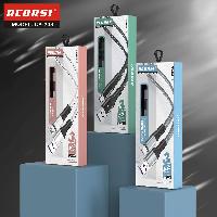 Кабель Type-C  Кабель Type-C RECRSI CA-238 3А текстильный плоский 1м