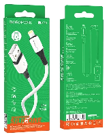 Кабель 8 pin  Кабель lightning 5/5S/6/6S 8 pin, BOROFONE B-X79,1м, 2.4A Silicone, пласт.наконечн, Anti-bending