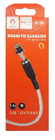 Кабель 8 pin  Кабель lightning 5/5S/6/6S 8 pin, DENMEN D18L,1м, 2.4А с индикатором зарядки 360' (упаковка-коробка)