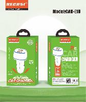 Автомобильные зарядные устройства  АЗУ RECRSI CAR-Е10 2USB 2.4A