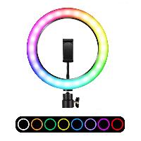 Моноподы  Кольцевая светодиодная лампа(36см) RGB с пультом + штатив (210см) WH-36